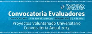 Convocatoria a Evaluadores Proyectos de Voluntariado